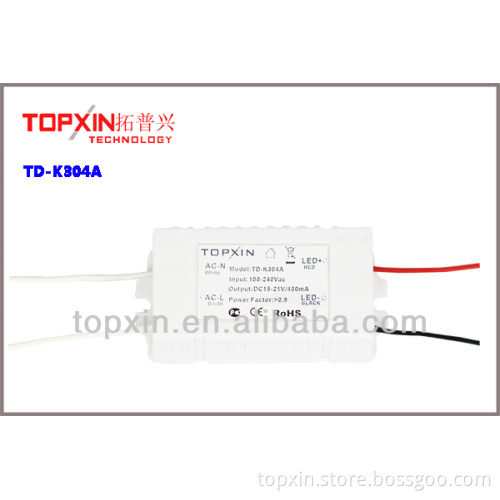 400Ma 21V 8W isolated external led driver for bulb light